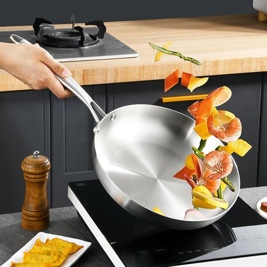 Poele inox