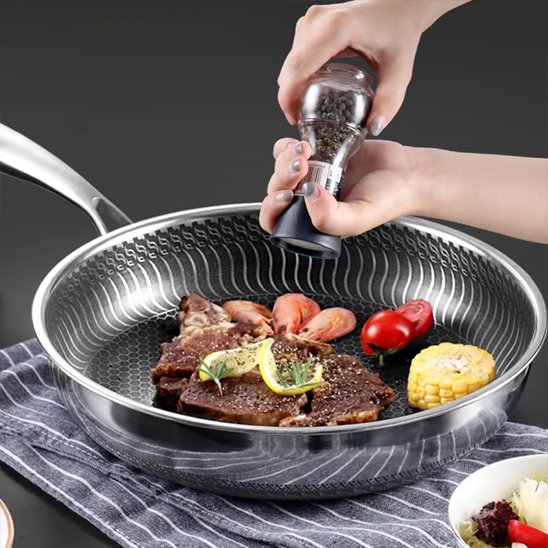 Poêle inox