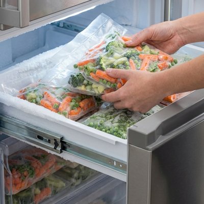 Sac alimentaire sous vide 