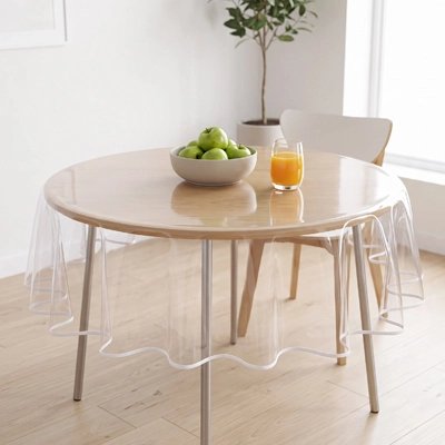 transparent tablecloth