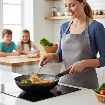 Wok en fonte 