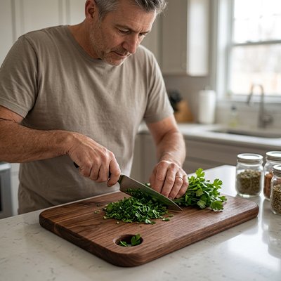 Wooden cutting board